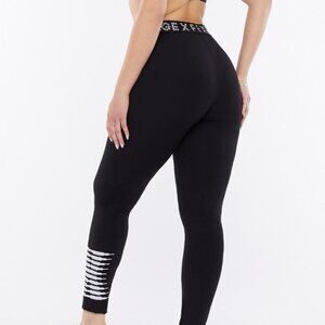 Savage X Fenty Forever Savage Houndstooth Logo Jersey Leggings Plus Size 2X